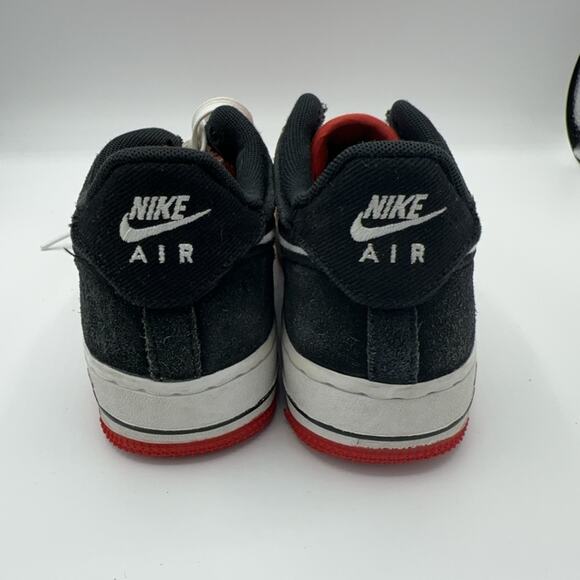 Nike Men\'s Air Force 1 \'07 Low LV8 1 Mystic Red Black  AO2439-600 MISSING LACE